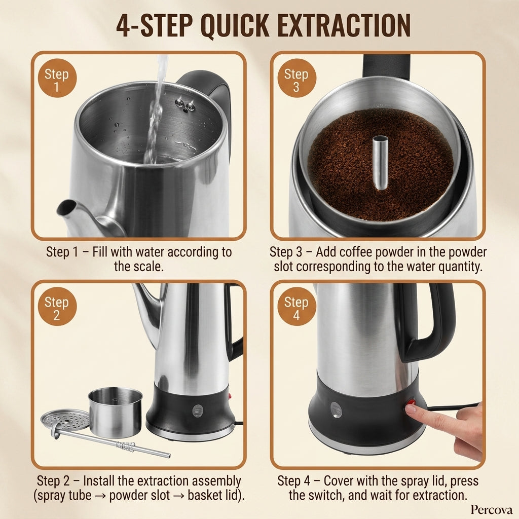 The Percova™ Classic Electric Percolator