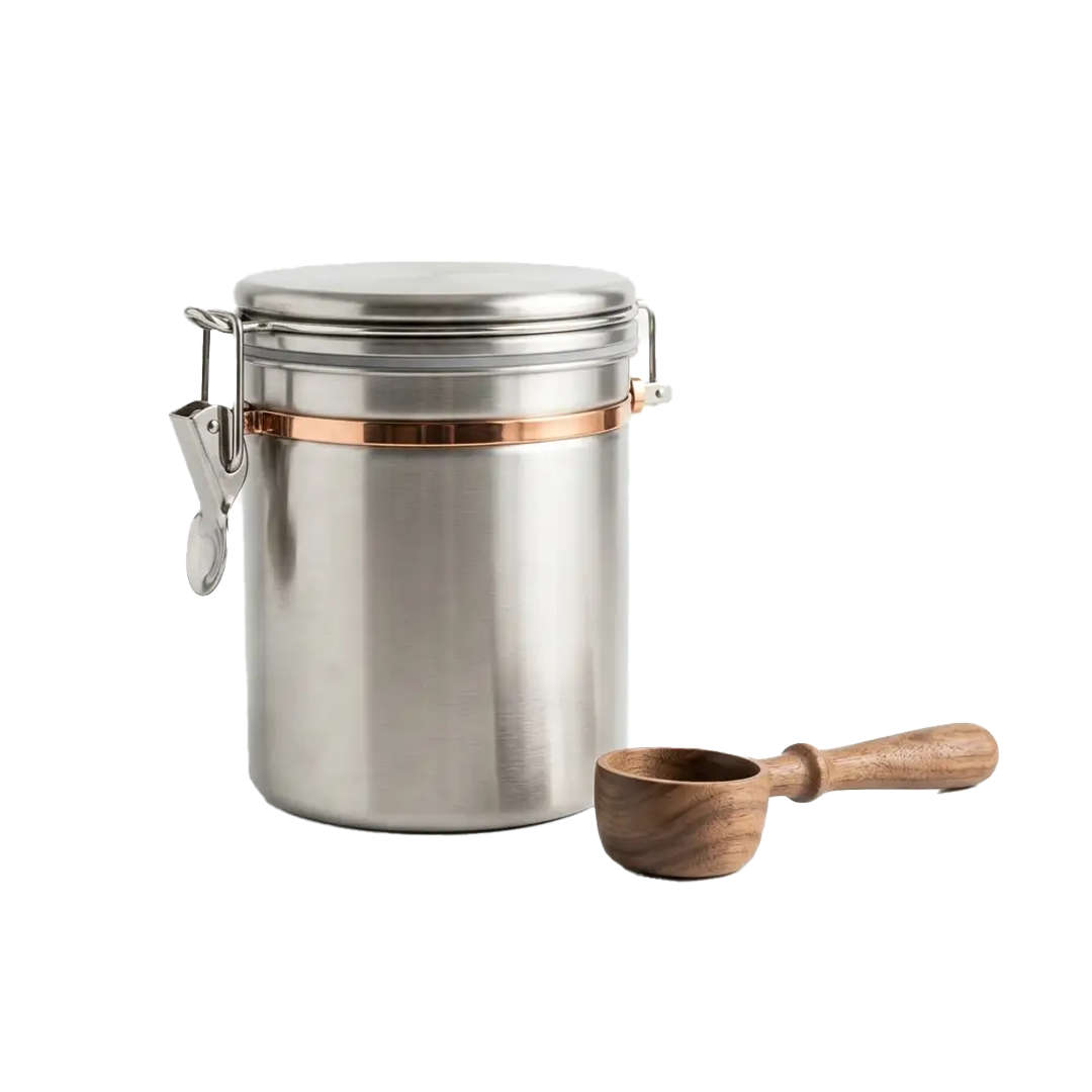 Airtight Coffee Tin and Scoop