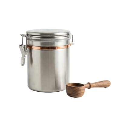 Airtight Coffee Tin and Scoop
